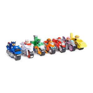 Paw Patrol Moto Pups Rubble Deluxe Bike Vehicle Pull Back Stunt Action Play