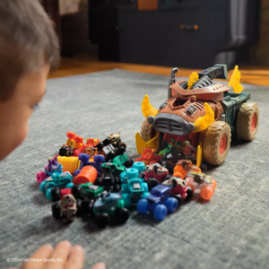 Monster Jam Mini Warthog Playset Megalodon Mad Hog Chomper Scoop Action Toy 3+