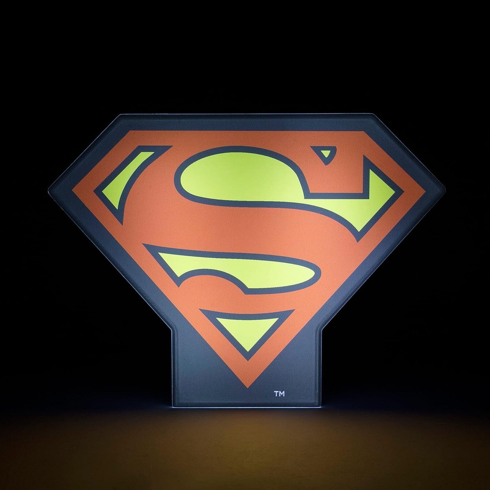 DC Comics Superman Logo Box Light Room Lamp Play Gift