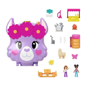 Polly Pocket World - Llama Compact - Pop and Swap Feature 5 Reveals