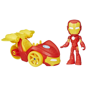 Spidey And Friends Iron Racer Vehicle Ironman With Accessory New Toy Iron Man