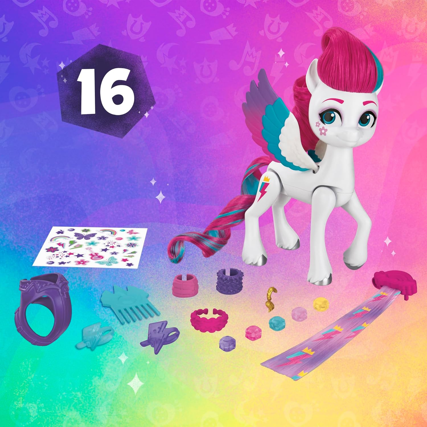 My Little Pony Zipp Storm Style Of The Day 5.5 Inch Styling Doll Toy For Kids 5+