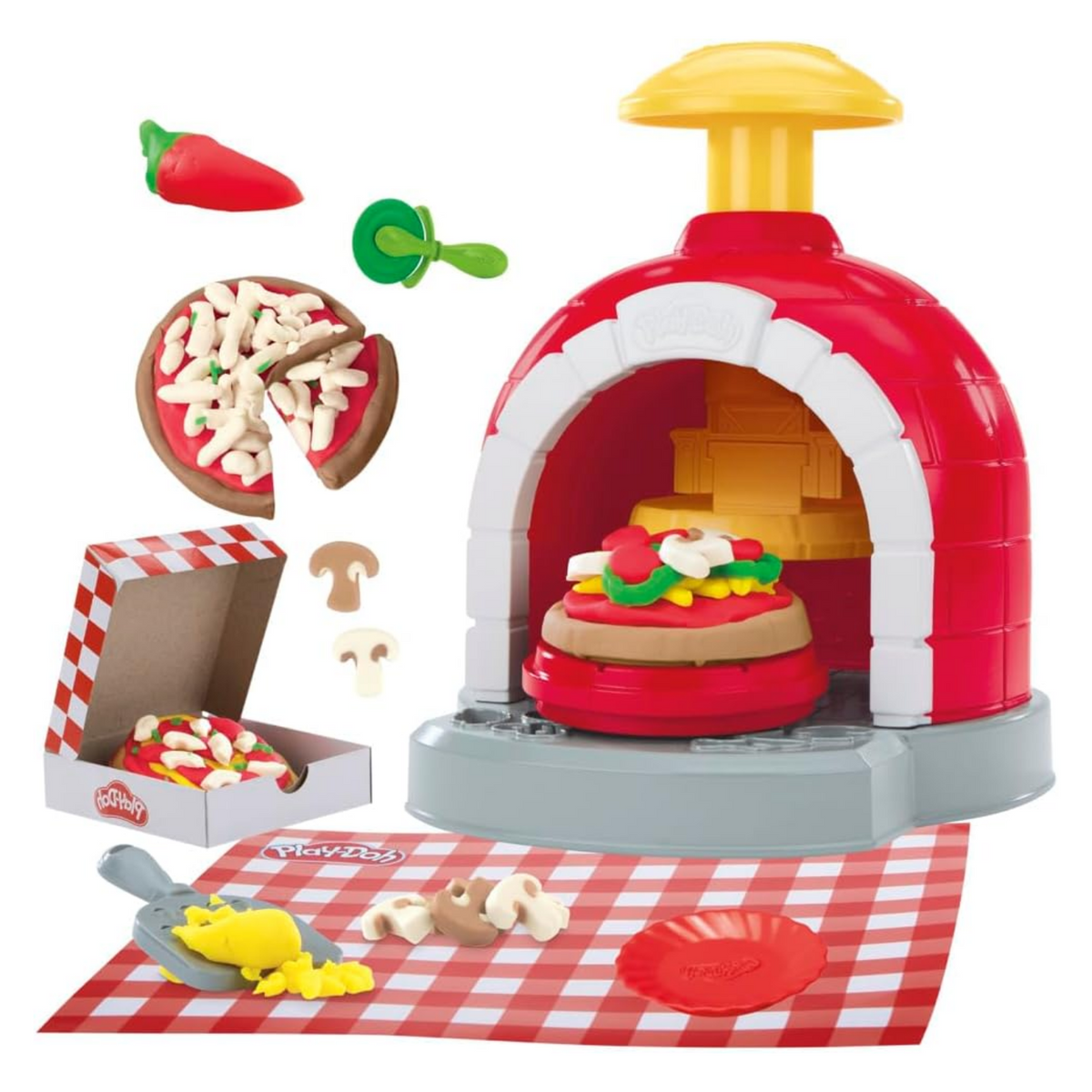 Play-Doh Stamp And Spin Pizza Playset With Accessories New Toy Play