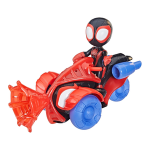 Spidey And Friends Techno Racer Vehicle Miles Morales With Accessory New Toy