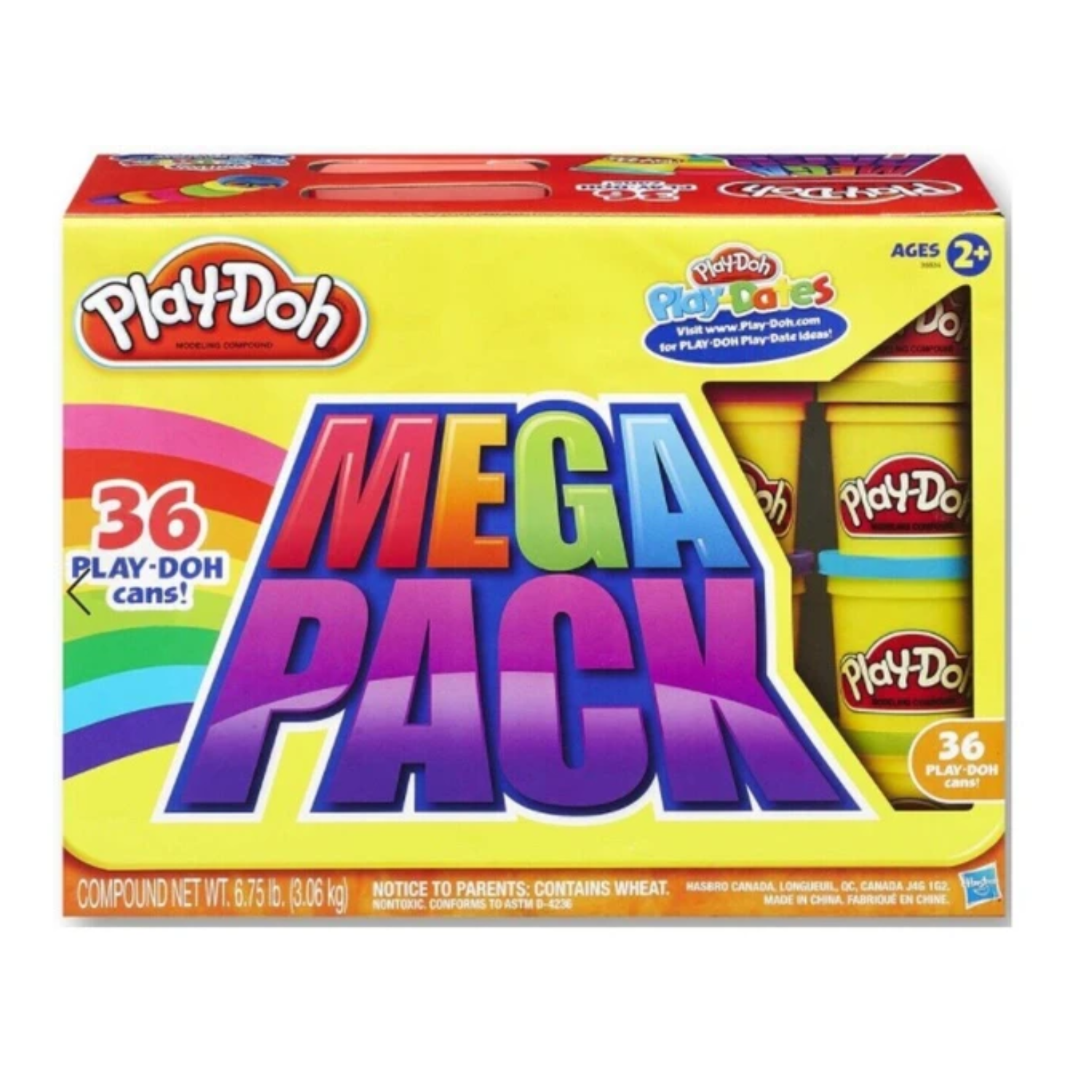Play Doh Mega Pack 36 Cans Ages 3+ PlayDoh Toy Boys Girls Build Fun Happy Gift