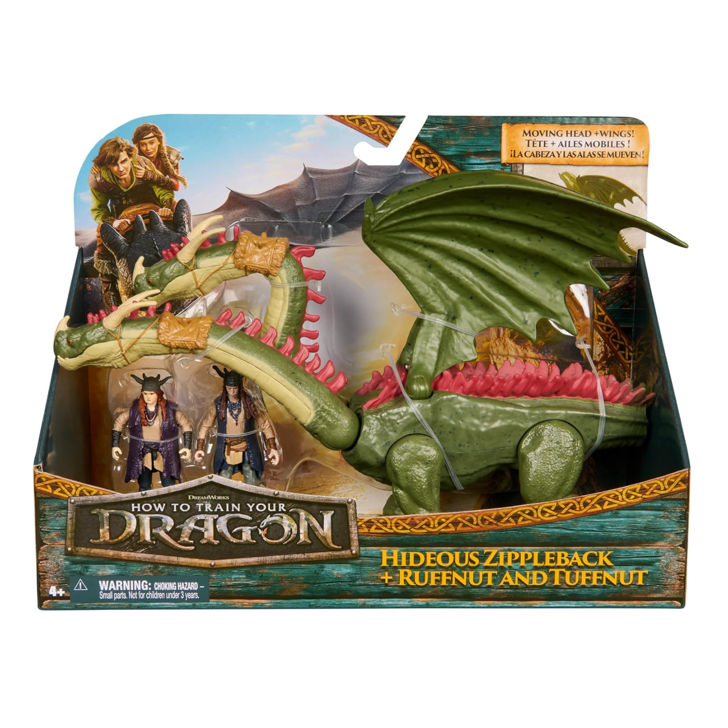 How to Train Your Dragon Hideous Zipppleback Ruffnut Tuffnut Figure