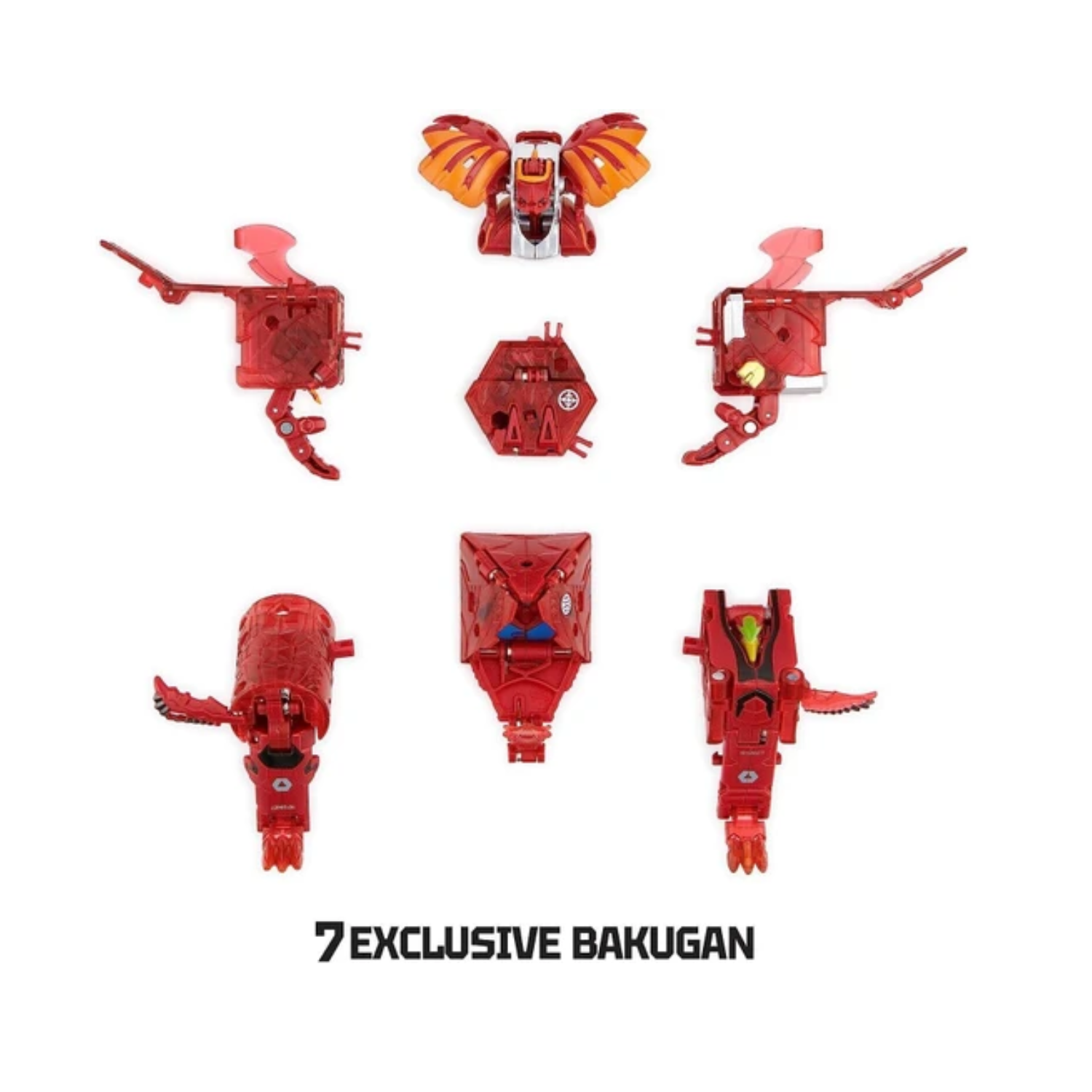 BAKUGAN GeoForge Dragonoid 7-in-1 Includes Exclusive True Metal Battle Cards Fun