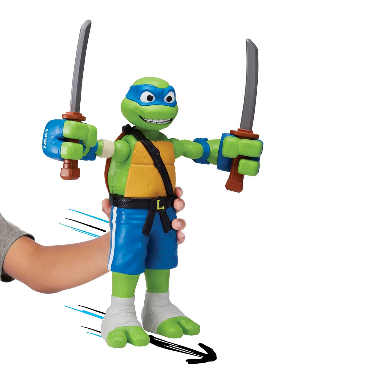 Tales of Teenage Mutant Ninja Turtles Giant Roll N Punch Leonardo Figure New Toy