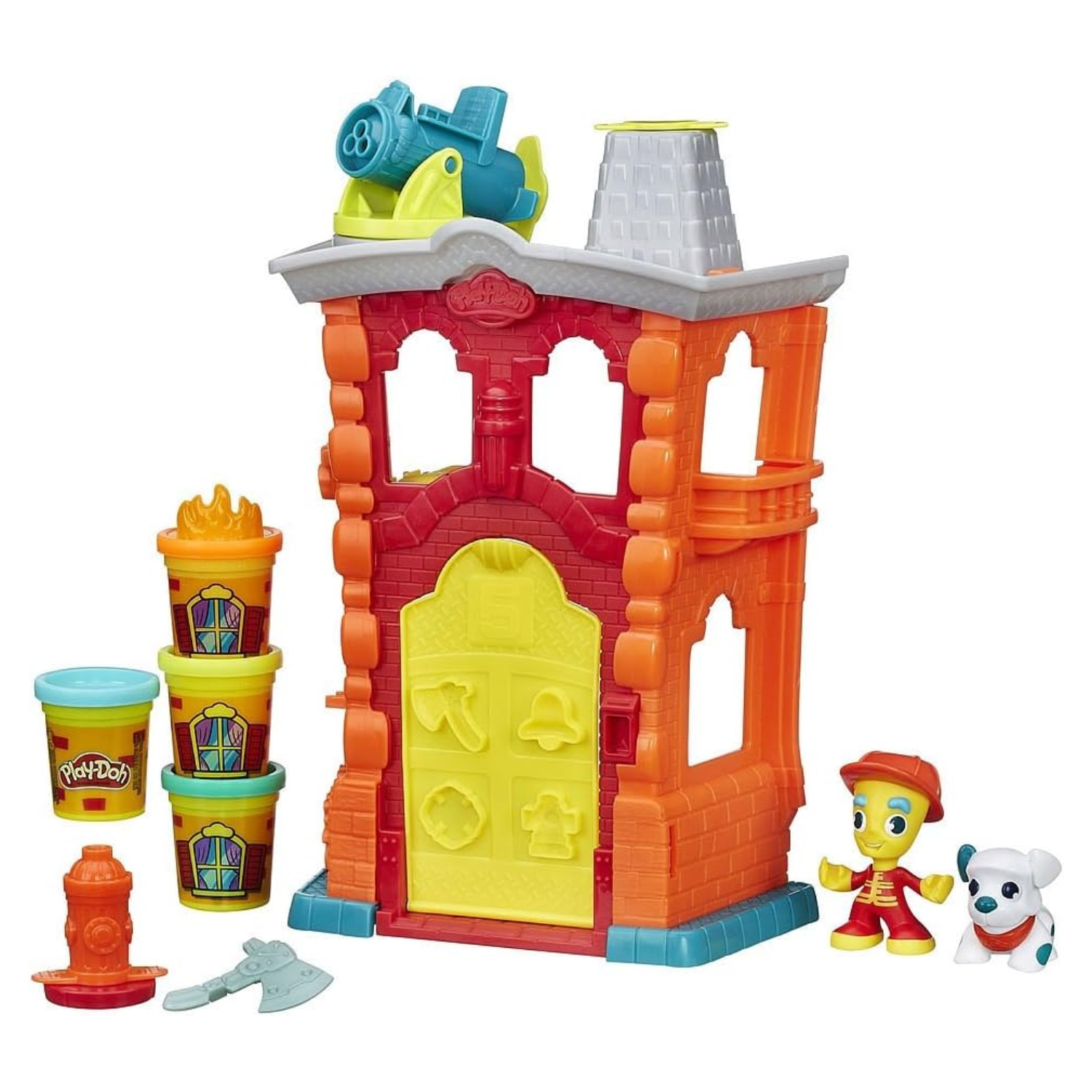 Play-doh Town Firehouse New Toy Firefighter