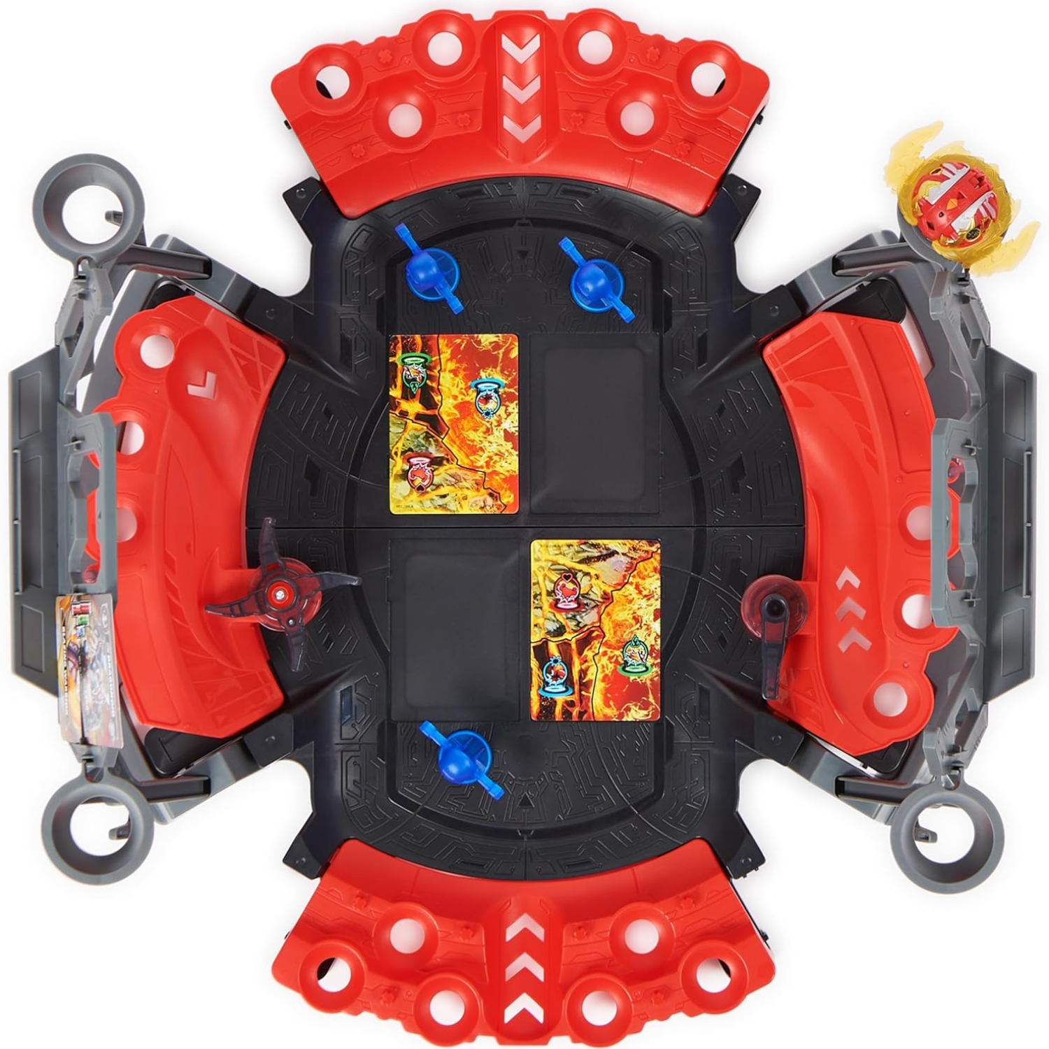 Bakugan Battle Ground Arena Toy Set Spin Attack Dragonoid Battle Fight Play 6+XS