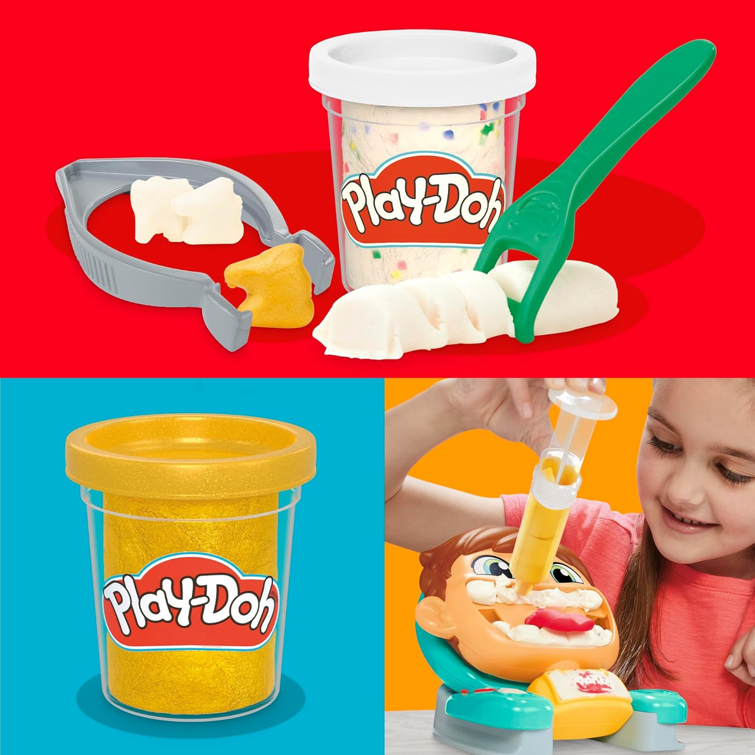 Play-Doh Silly Smiles Dentist Kids Arts and Crafts New Toy Build