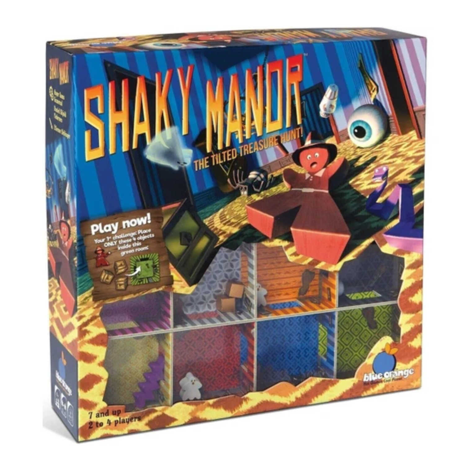 Shaky Manor The Tilted Treasure Hunt Kids Game Mansion Hill Board Ghost Snake