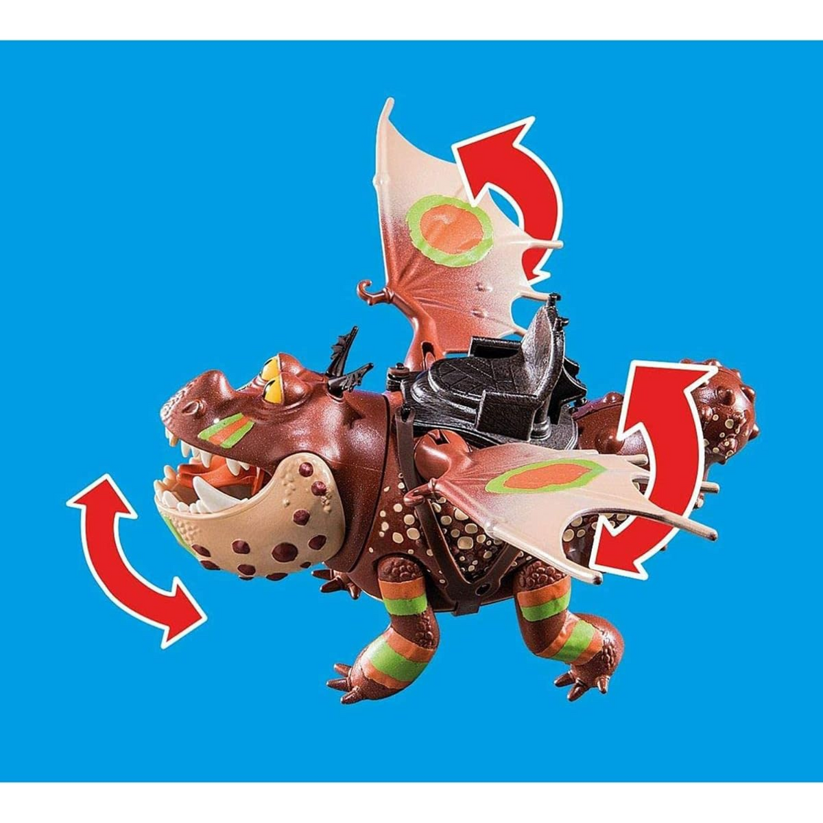 Playmobil How to Train Your Dragon Fishlegs and Meatlug New Toy