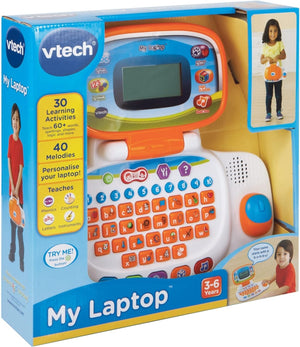 VTech My Laptop Educational White/Orange Ages 3+ New Toy Learn Preschool Play