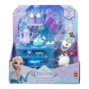 Frozen Olaf Treat Sled Playset Doll Cart 15 Plus Accessories Winter Festival Fun