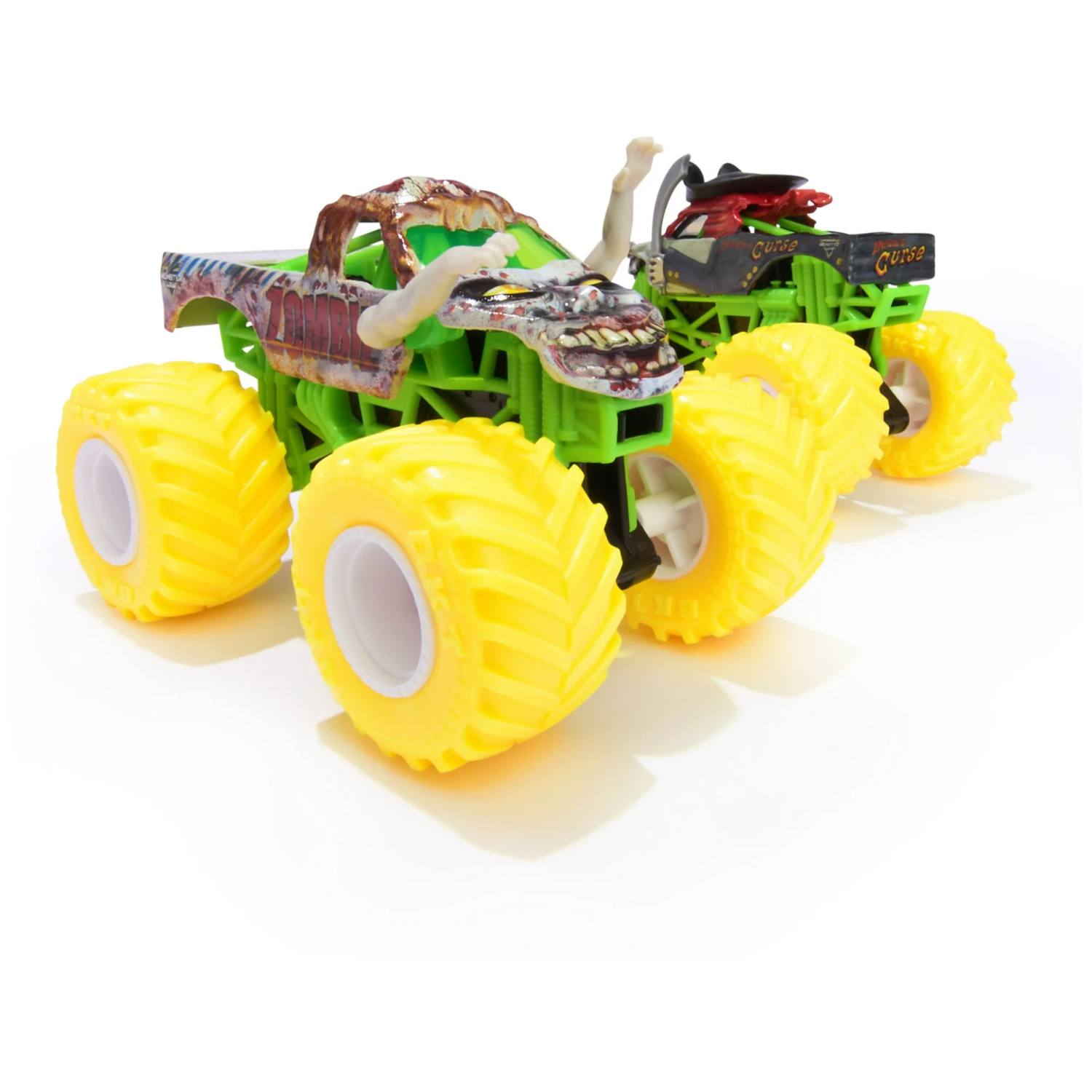 Monster Jam Pirate’s Curse vs Zombie 1:64 Diecast Monster Trucks 2-Pack for Kids