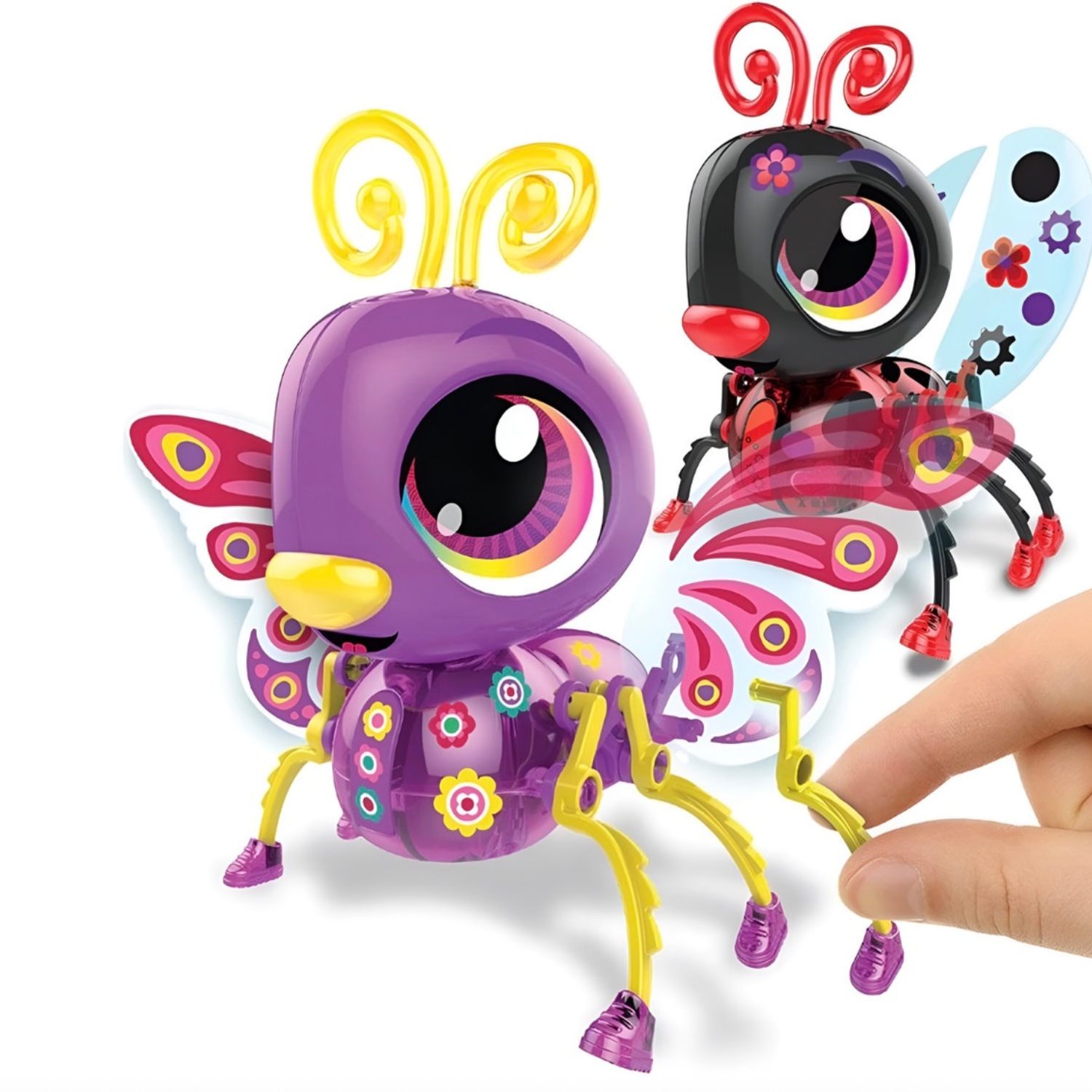 Build A Bot Butterfly and Ladybug Twin Pack Motorised Bug DIY Robotics Toy