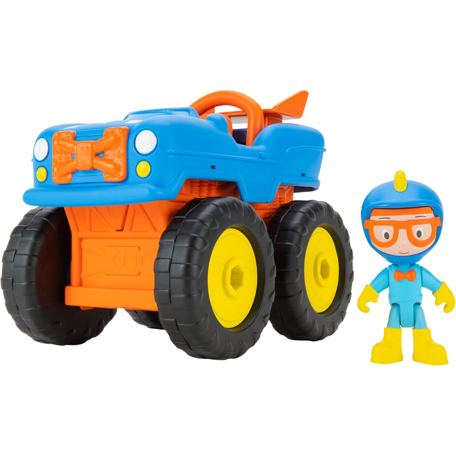 Blippi Racer Figure Buildable Monster Truck 9-Piece Playset Toy Ages 5+