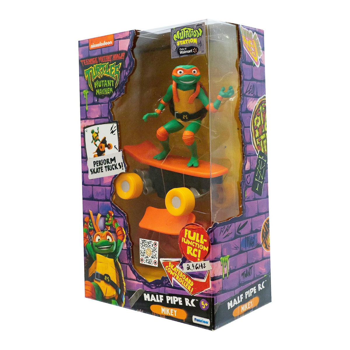 Teenage Mutant Ninja Turtle Michelangelo Half Pipe RC Vehicle Ages 5+ New Toy