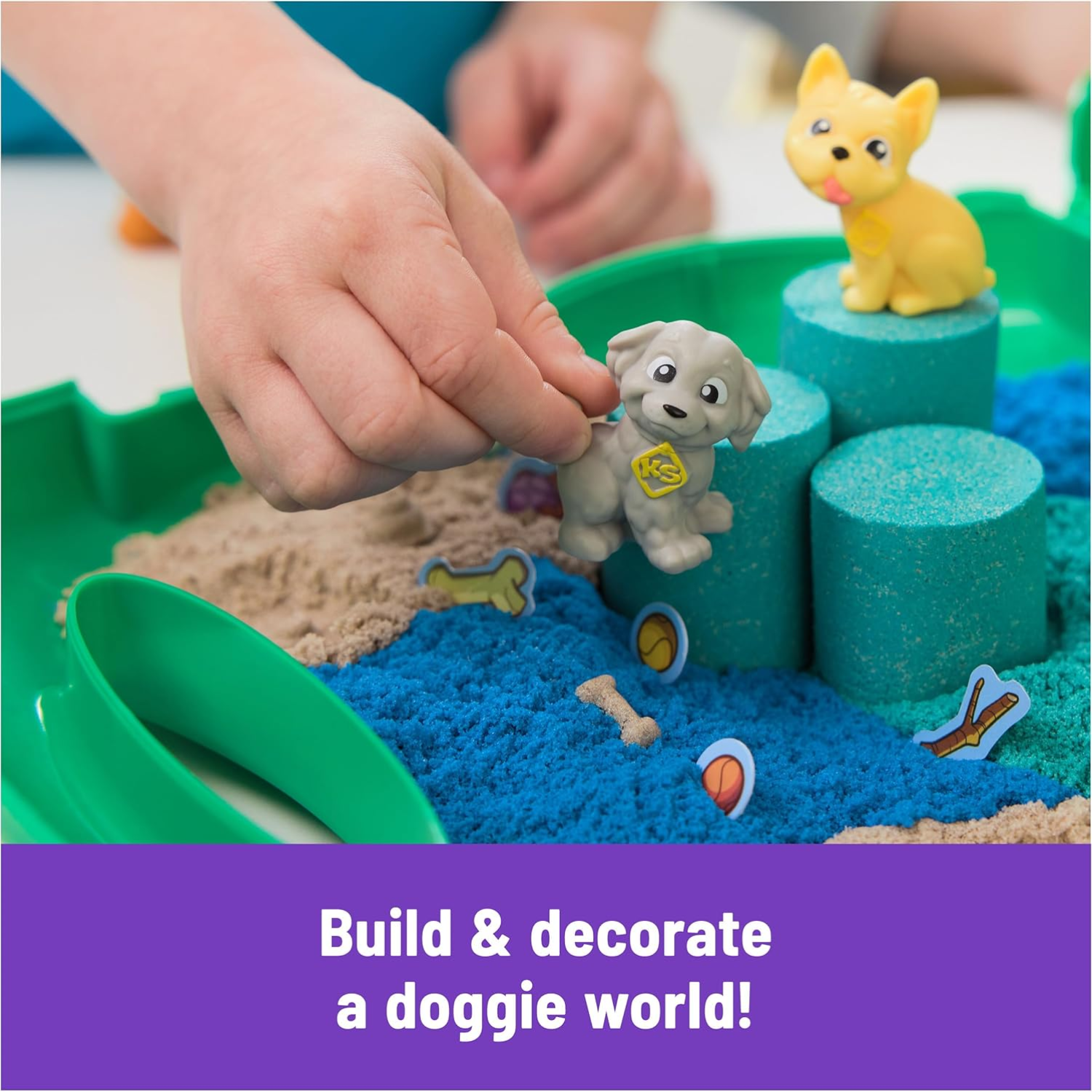 Kinetic Sand Diggin Dog Park Set 680g Play Sand 3 Tools Creative Sensory Toy Kid