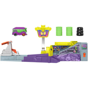 Fisher-Price Triple Launch Scrapyard Playset with Toy Car & Ramp Action 3+