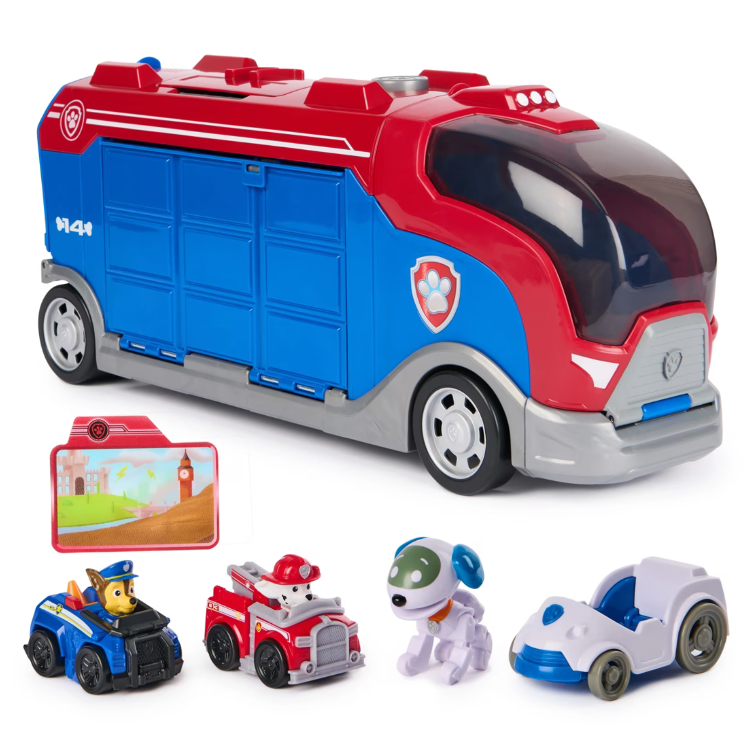 PAW Patrol Pup Squad Mission Cruiser Toy Truck with Pup Racers Figures and Cars