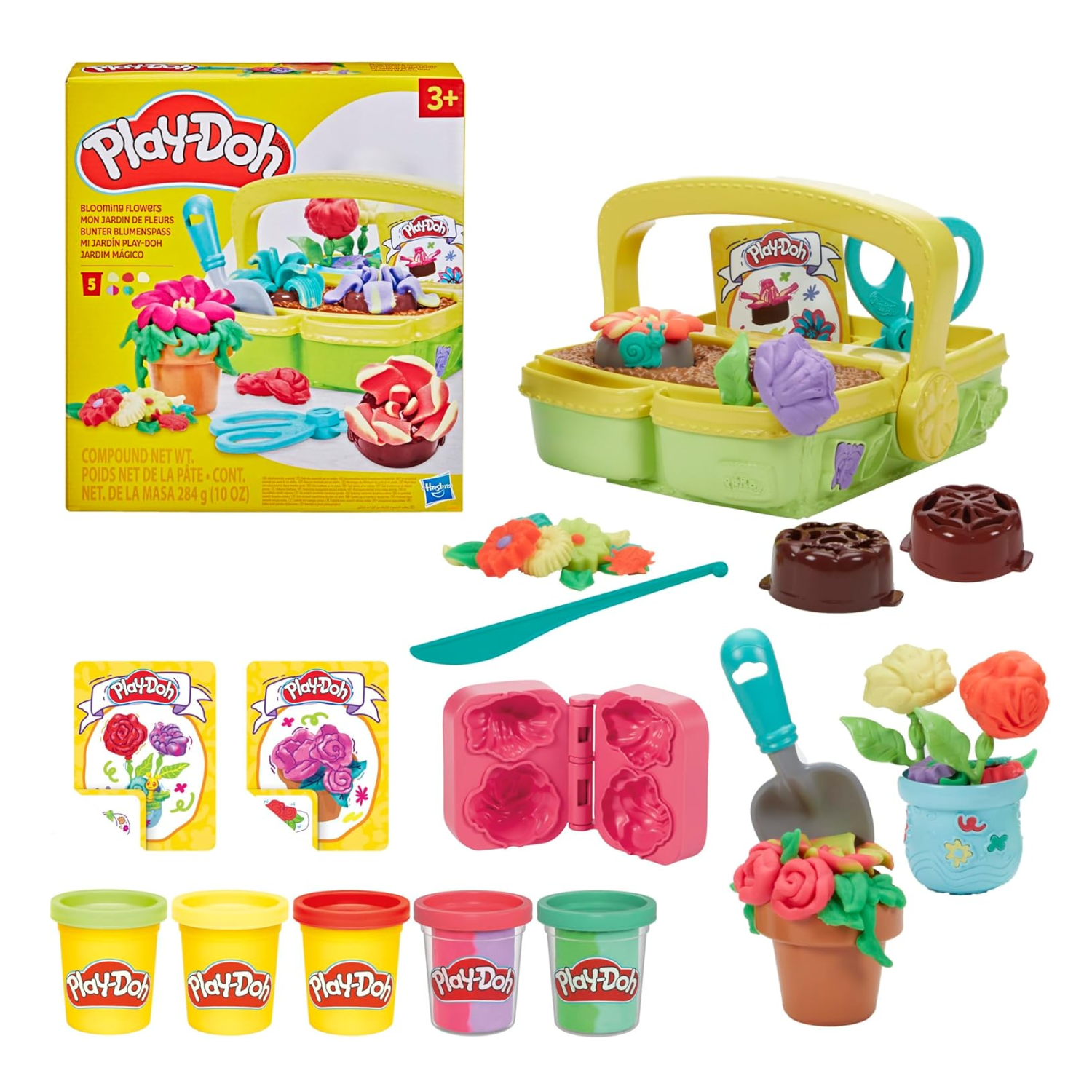 Play-Doh Blooming Flower Garden Toy Playset Nature Pretend Play New Toy