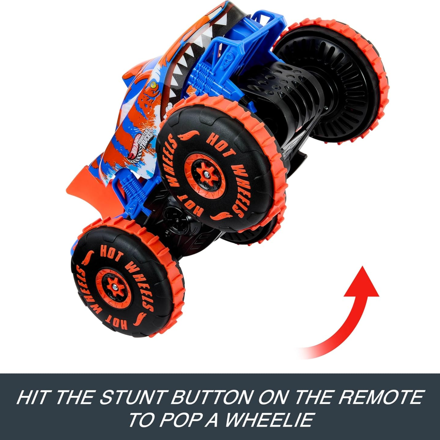 Hot Wheels Monster Trucks RC Tiger Shark Climber Large Scale Remote Control Toy