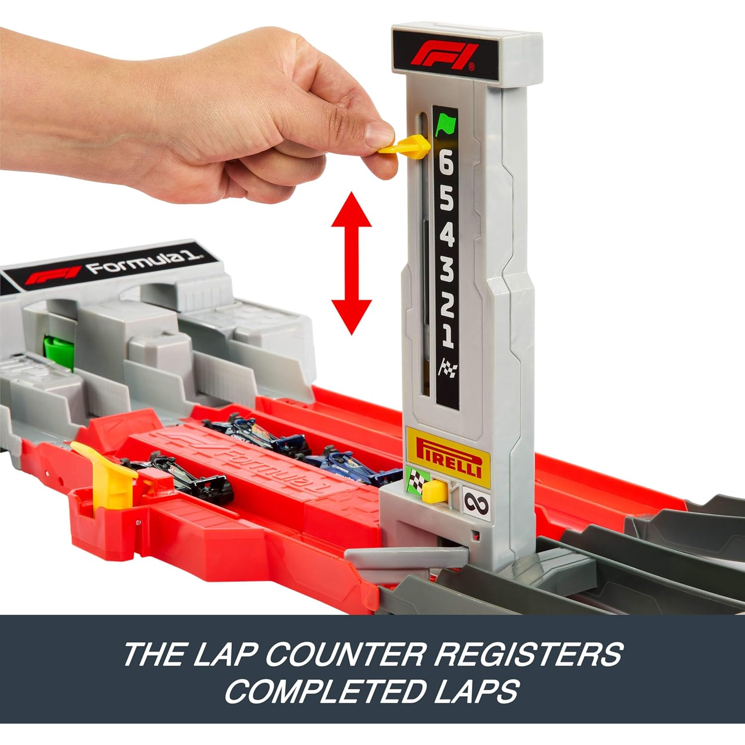 ​Hot Wheels Formula 1 Grand Prix Circuit Track Set with Three 1:64 Cars