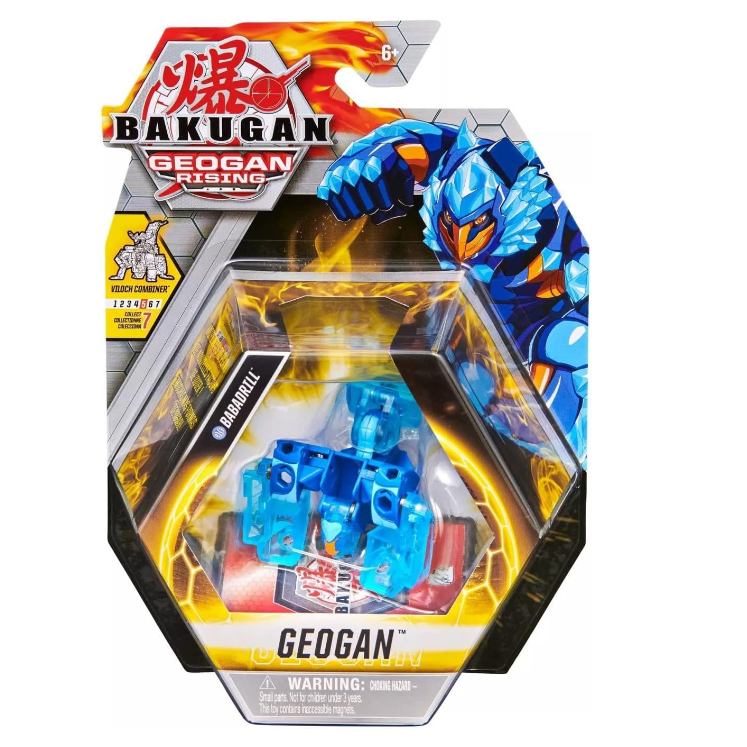 Bakugan Geogan Rising Aquos Babadrill Figure for Kids Age 6 Plus Part 5 of 7