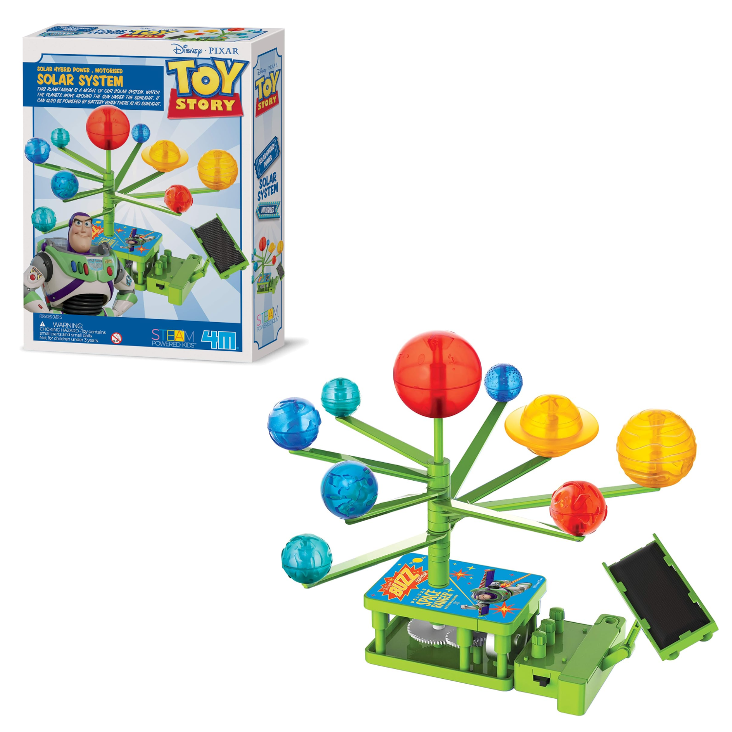 4M Disney Pixar Buzz Lightyear Solar System Kit Educational Space Toy Ages 5+