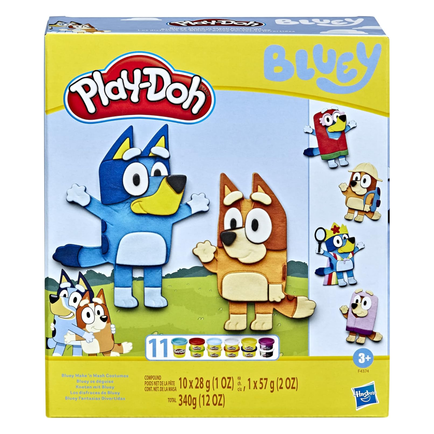 Play-Doh Bluey Make ’n Mash Costume Playset Ages 3+ Kids Fun