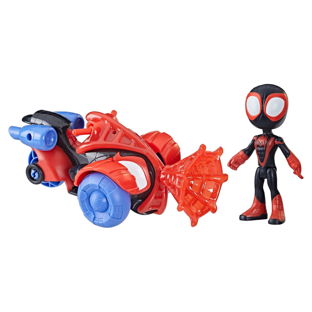 Spidey And Friends Techno Racer Vehicle Miles Morales With Accessory New Toy