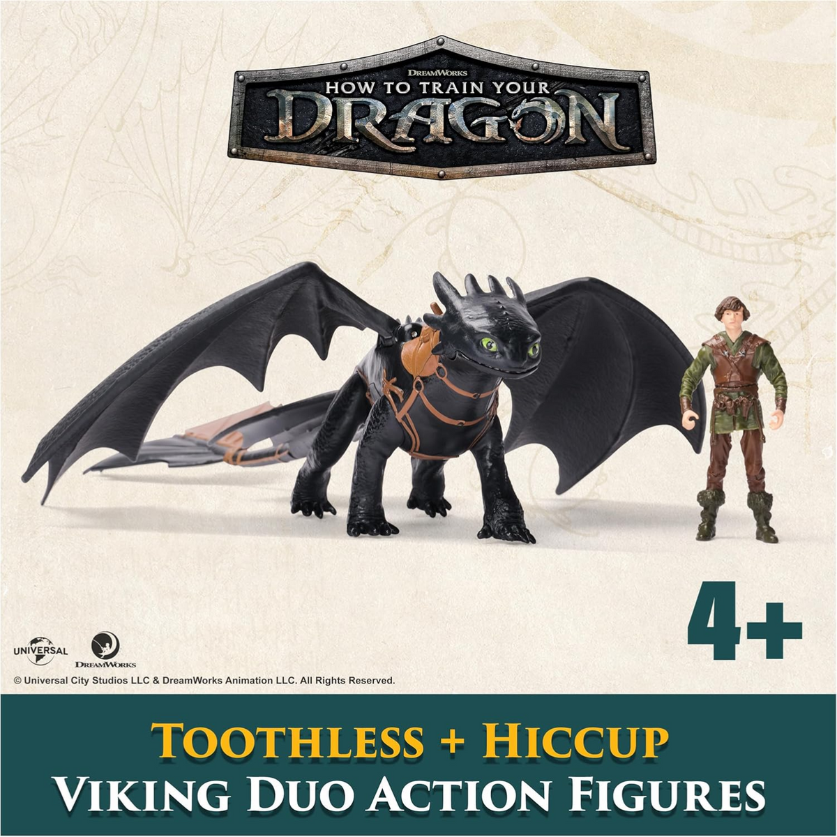 How to Train Your Dragon Toothless and Hiccup Figure New Toy