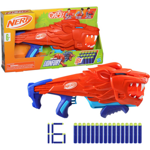 NERF Wild Lionfury Easy Play Dart Blaster Toy Gun Lightweight Kids 6+ Outdoor