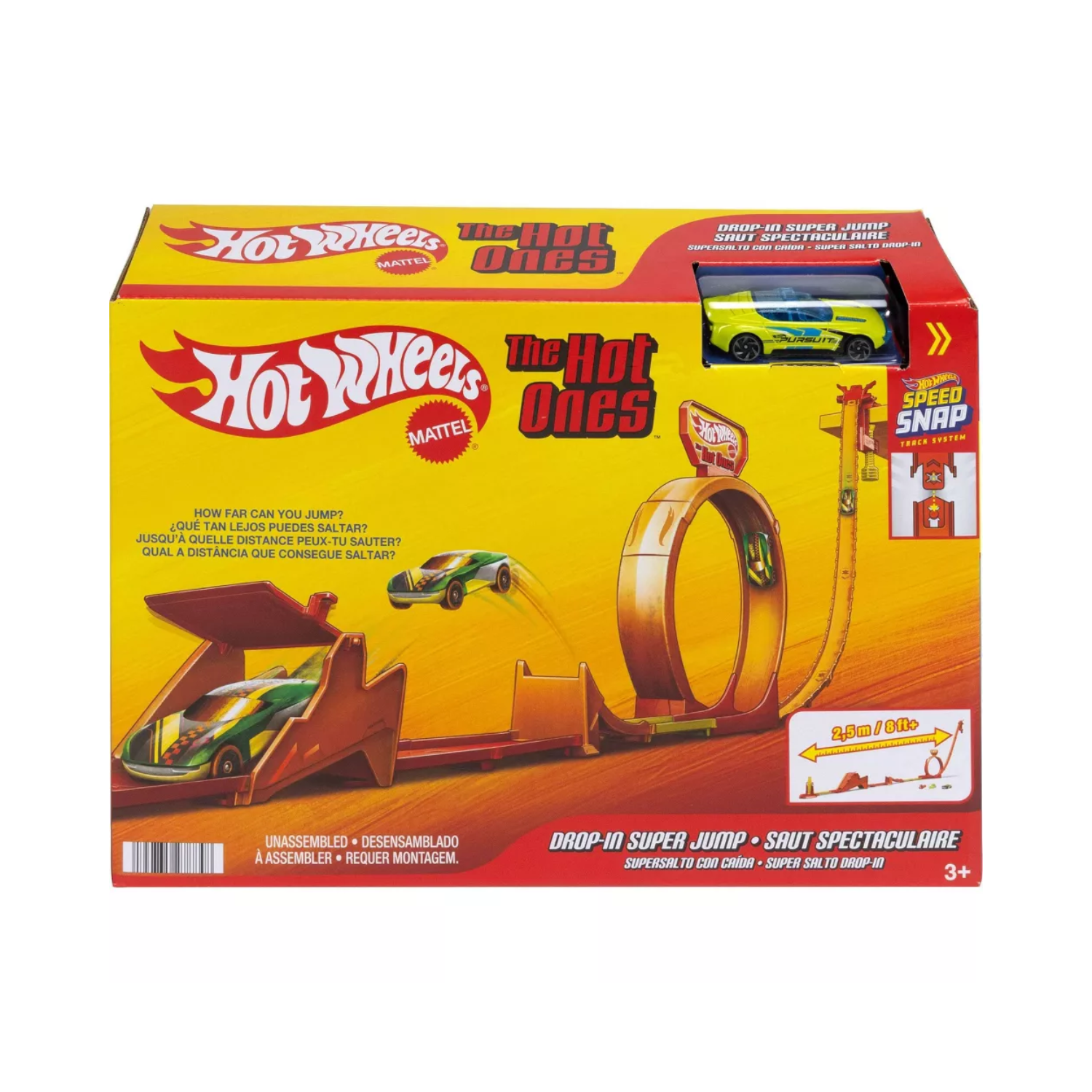 Hot Wheels Drop-in Super Jump Toy Playset New Toy