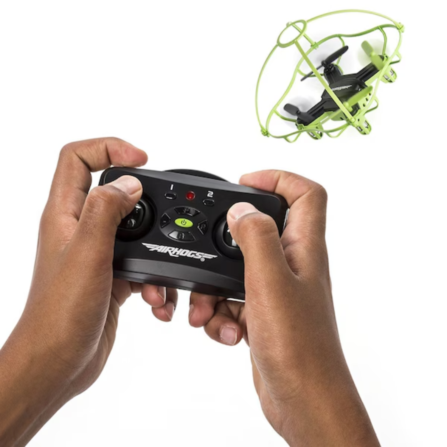 Air Hogs 2 in1 - Green -Hyper Drift Drone High Speed Racing and Flying Ages 8+ C
