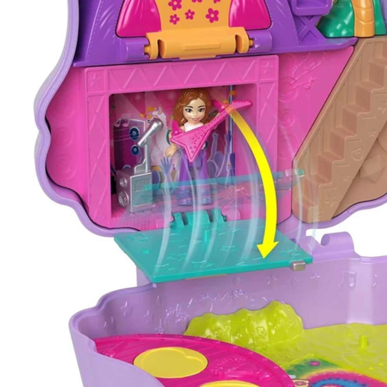 Polly Pocket World - Llama Compact - Pop and Swap Feature 5 Reveals