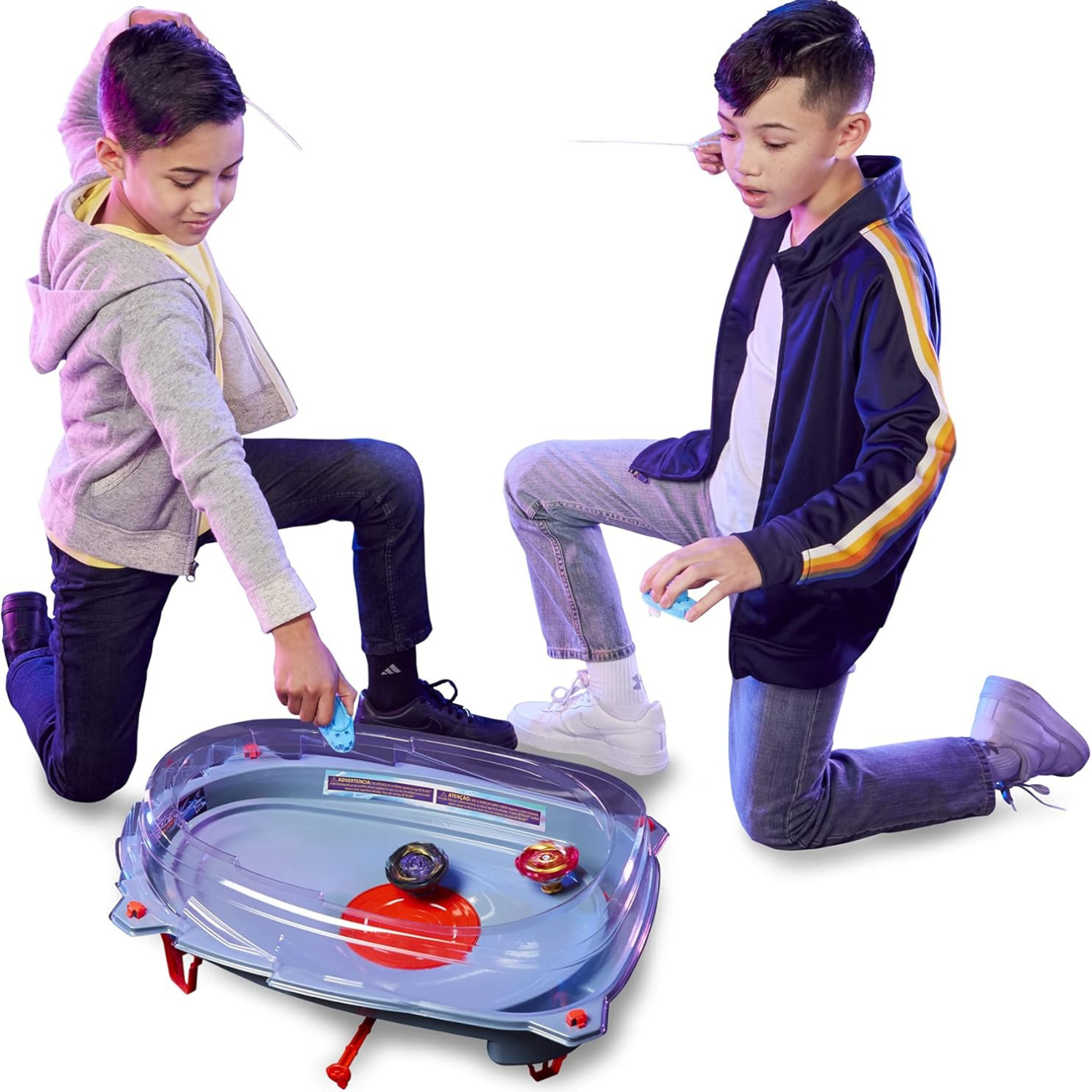 Beyblade Burst Speedstorm Motor Strike Stadium Set with 2 Tops and Launchers