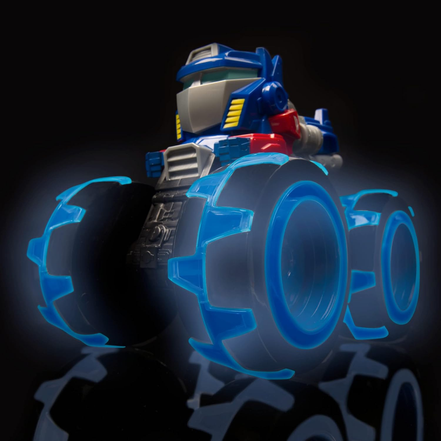 Transformers Optimus Prime Monster Treads Truck with Light-Up Wheels Toy