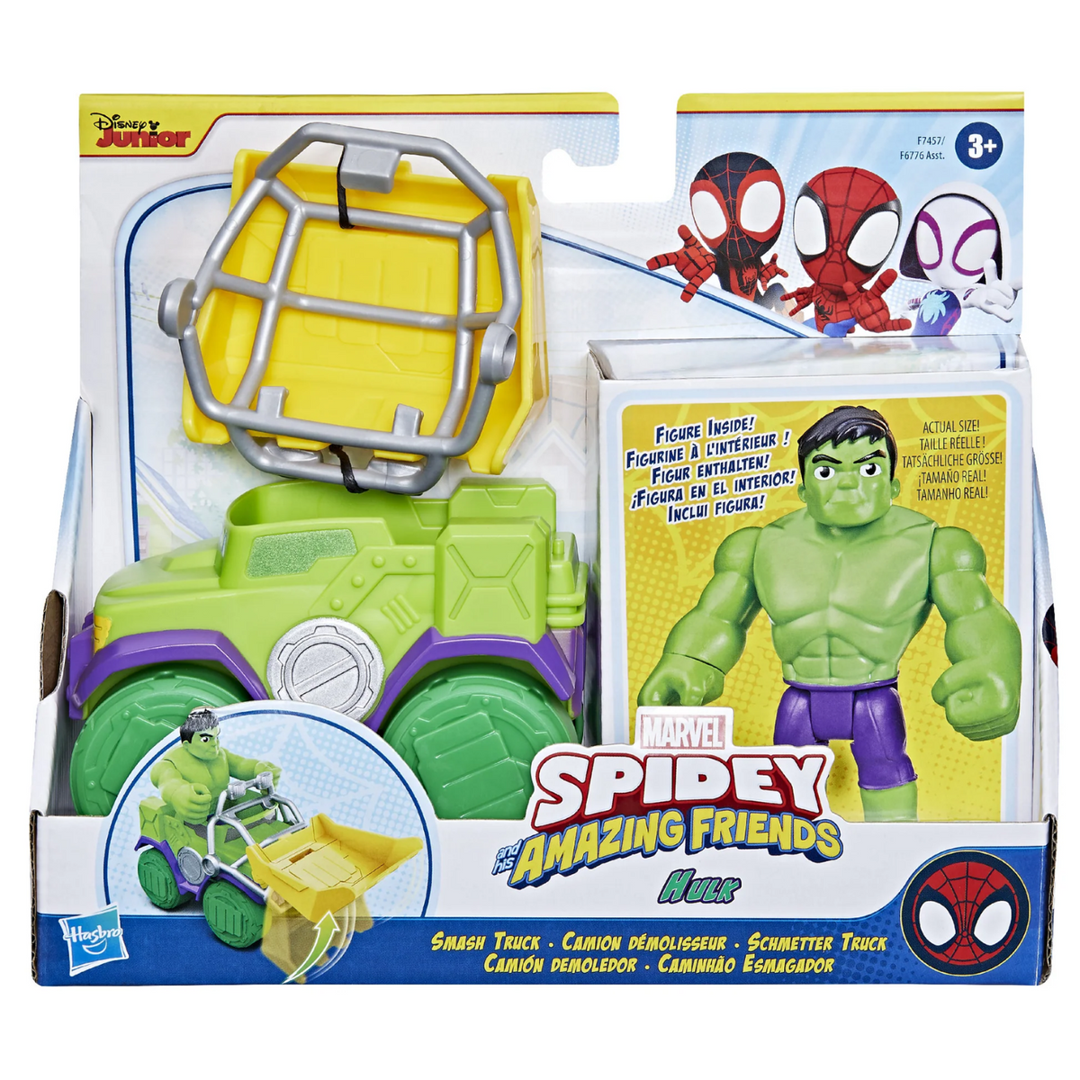 Spidey And Friends Smash Truck Vehicle Hulk With Accessory New Toy