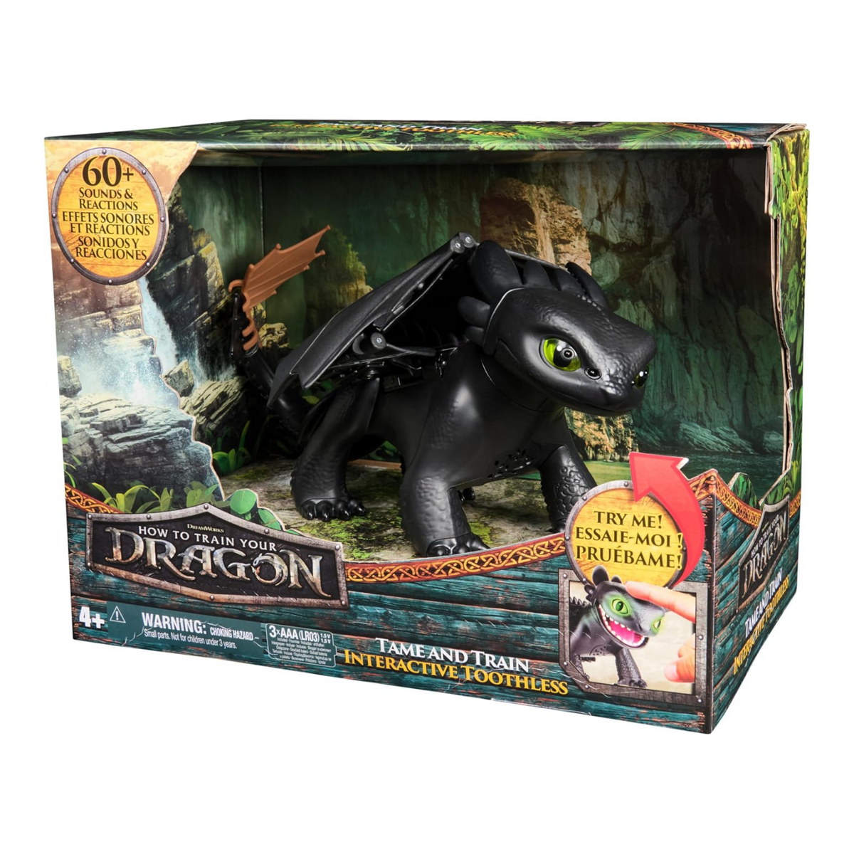How to Train Your Dragon Tame Train Interactive Toothless 60+ Sounds New Toy