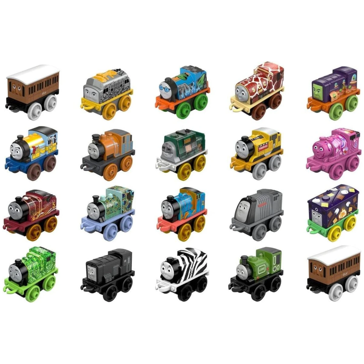 Fisher Price Thomas and Friends Minis Engines 20 Pack Ages 3+ Toy Train Car Race