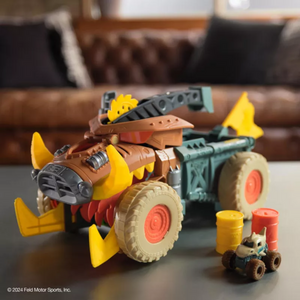 Monster Jam Mini Warthog Playset Megalodon Mad Hog Chomper Scoop Action Toy 3+