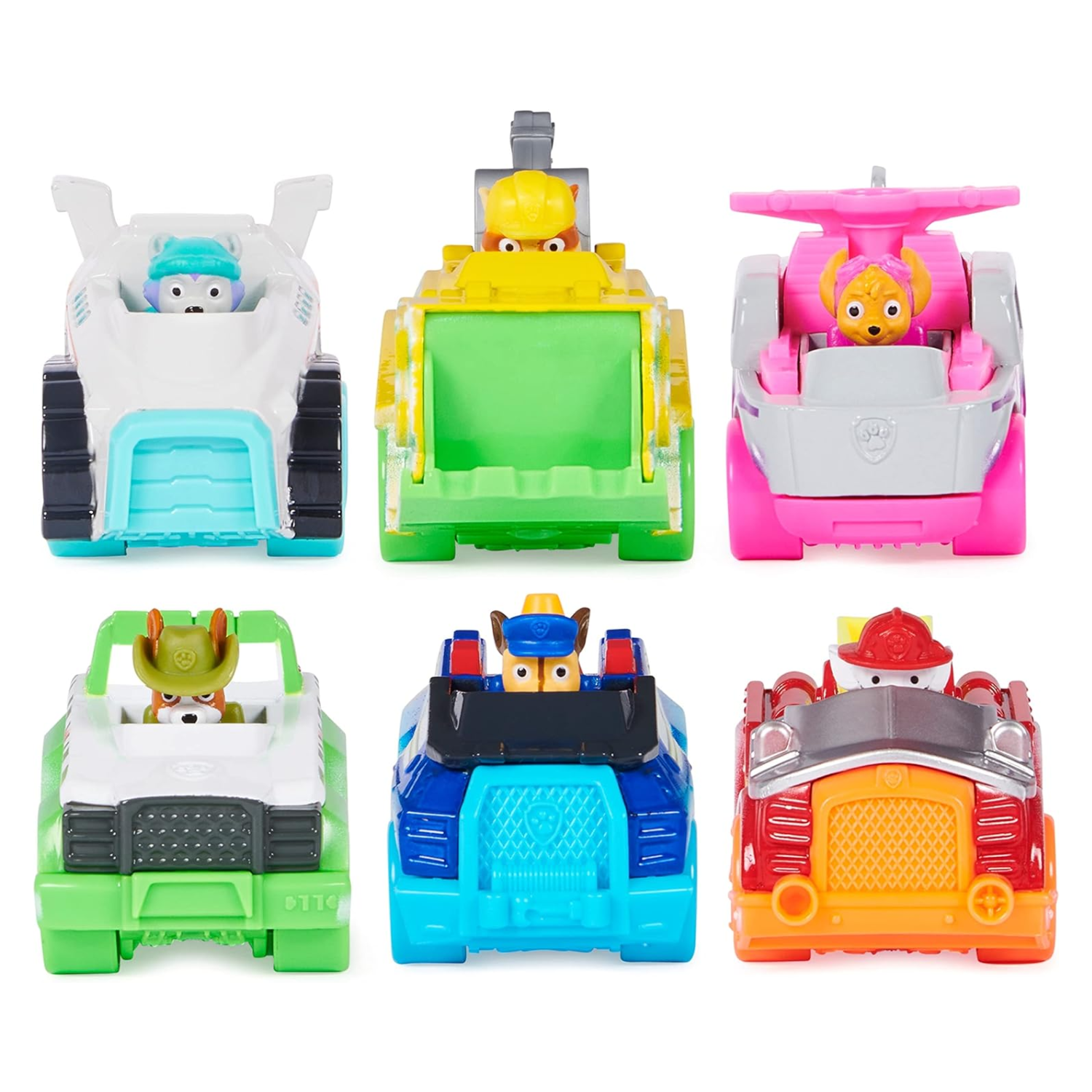 PAW Patrol True Metal Neon Rescue Vehicle 6 Pack Die Cast Toy Cars 1.55 Scale 3+