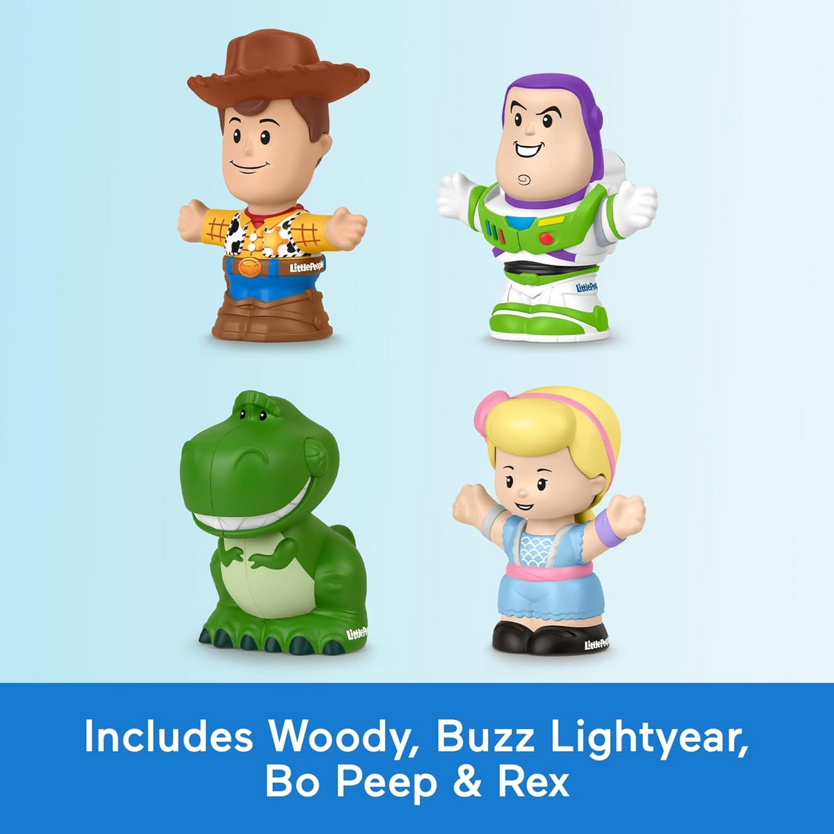 Little People Disney Pixar Toy Story Mini Figures 4 Pack Jessie Woody Buzz Light
