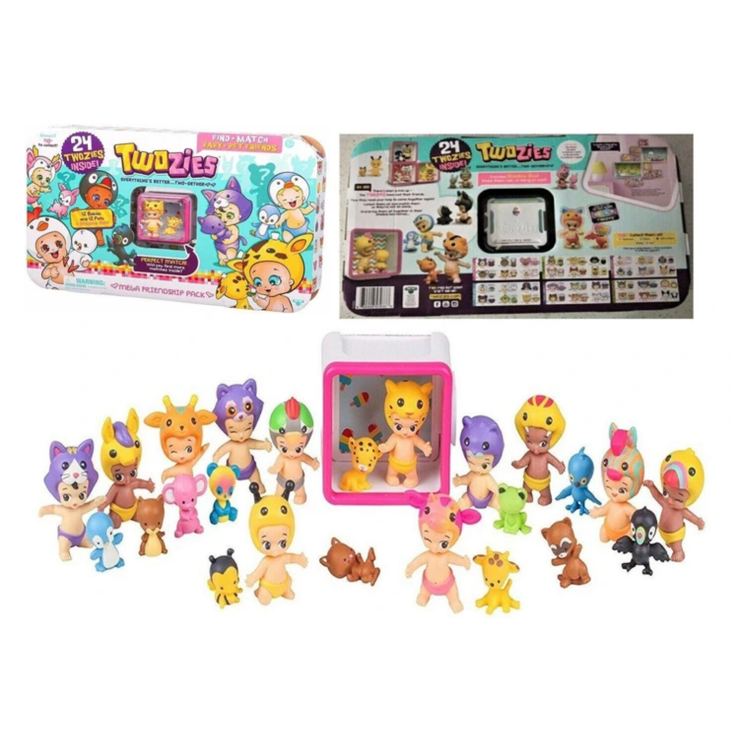 Twozies Mega Friendship Pack Ages 5+ Toy Play Baby Doll Pet Friend Gift Card Fun
