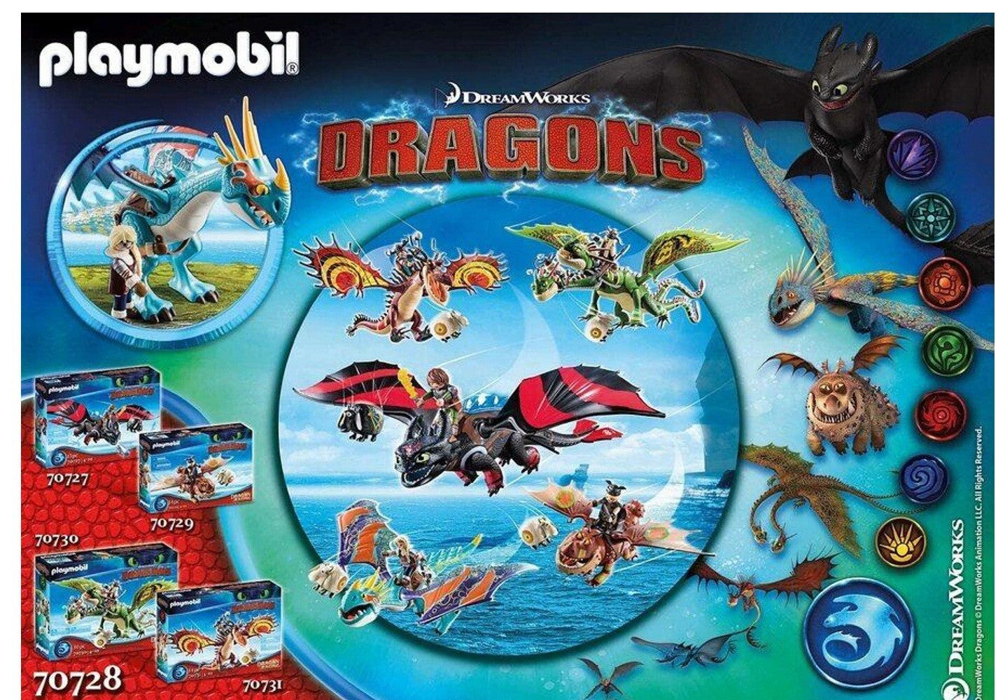 Playmobil 70731 How to Train your Dragon Hoofang and Snotlout Ages 4+ New Toy
