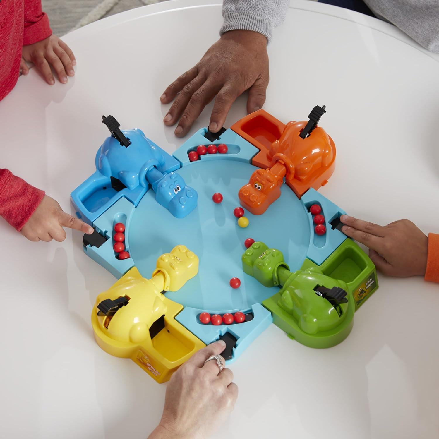 Hungry Hungry Hippos Classic Marble Chomping Family Board Game for Kids Ages 4+