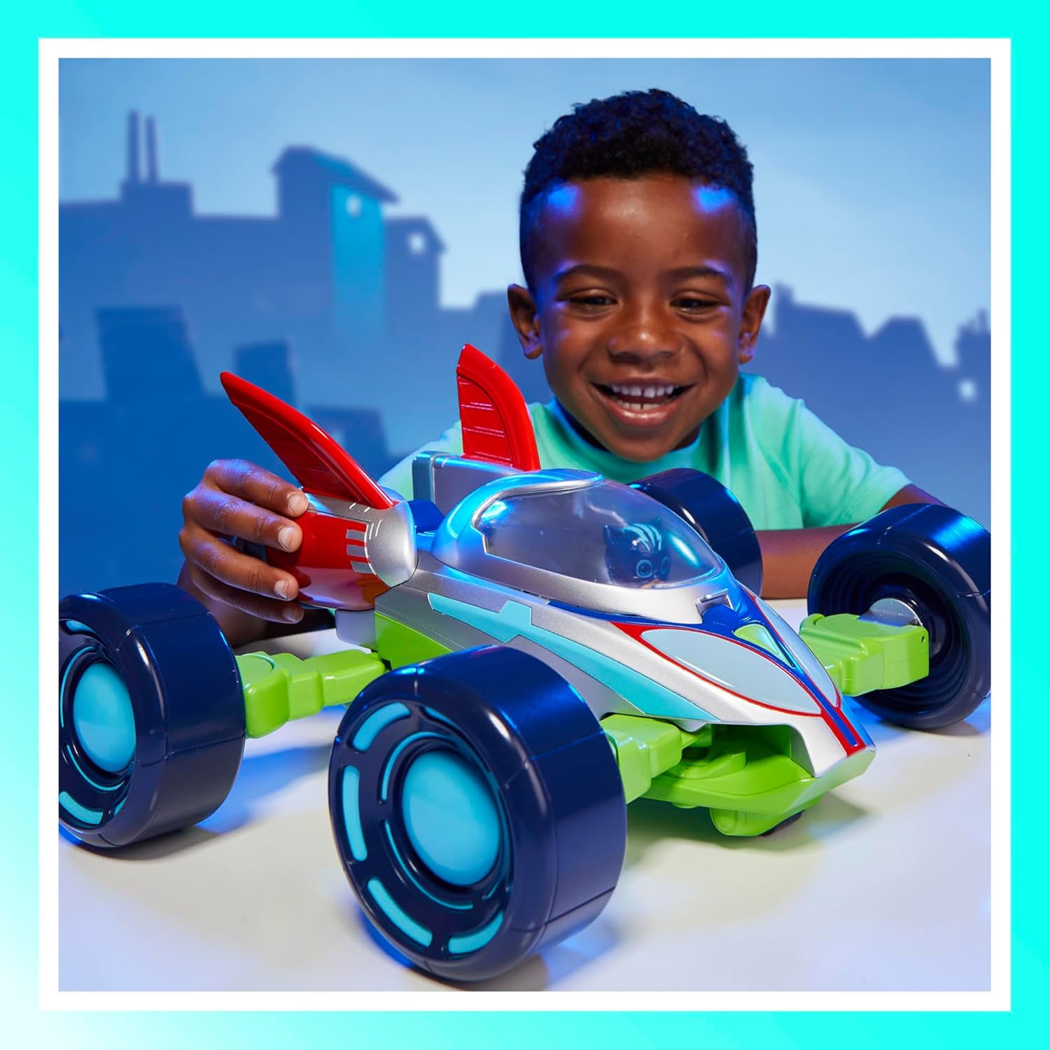 PJ Masks Power Heroes PJ Explorider 3-in-1 Vehicle Lights Sounds Play 3+